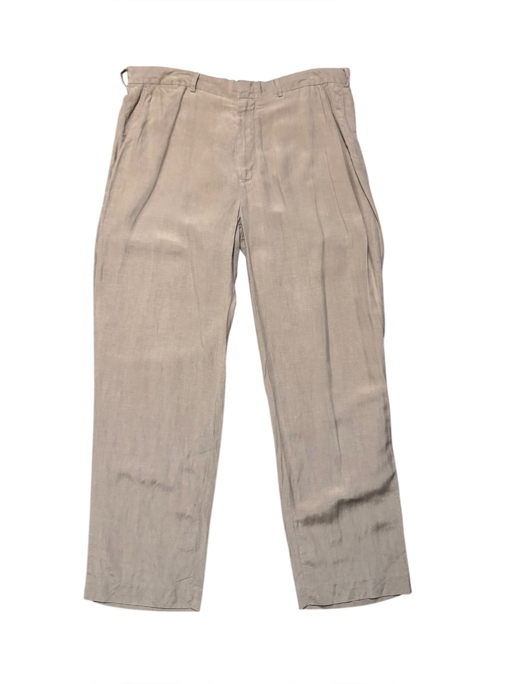 Polo Ralph Lauren Silk Linen Pants Trousers Men’s 36x32 Beige Casual Preppy
